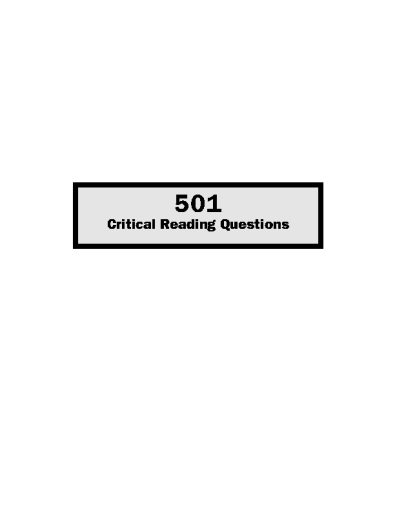 501+Critical+Reading+Questions