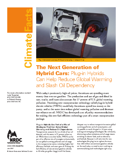 NRDC%3A+The+Next+Generation+of+Hybrid+Cars+%28pdf%29
