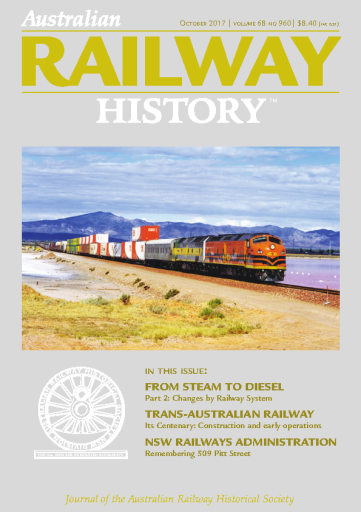 Australian Railway History — October 2017