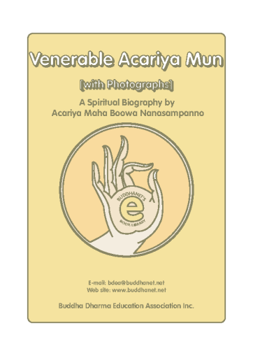 Ven.+Acariya+Mun+-+Spiritual+Biography+%2B+photos