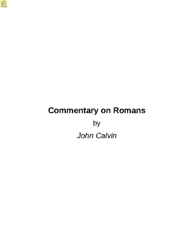 Commentary+on+Romans