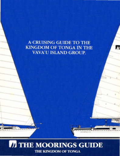 Cruising Guide to the Kingdom of Tonga in the Vavau Island Group