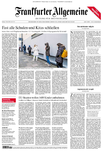 Frankfurter Allgemeine Zeitung - 14.03.2020