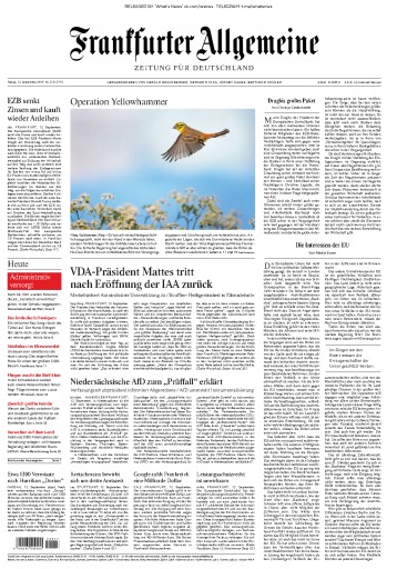 Frankfurter+Allgemeine+Zeitung+-+13.09.2019