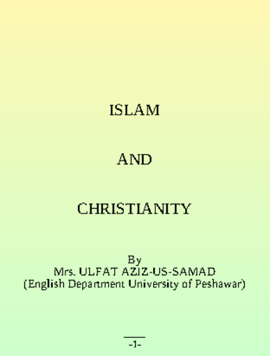 ISLAM+AND+CHRISTIANITY
