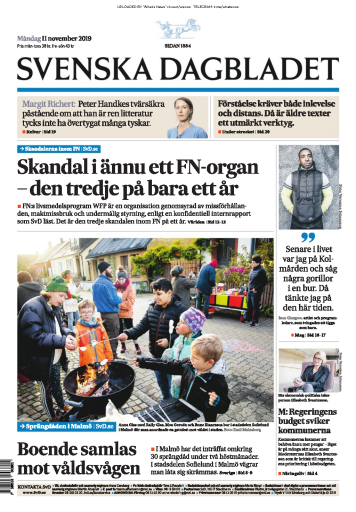 Svenska+Dagbladet+-+11.11.2019