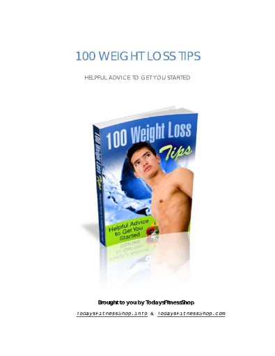 100+WEIGHT+LOSS+TIPS