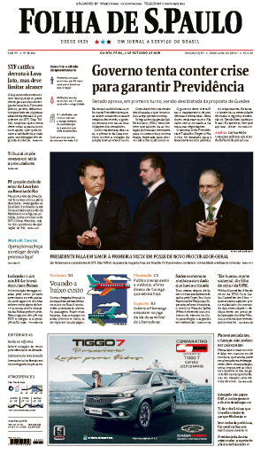 Folha de São Paulo - 03.10.2019