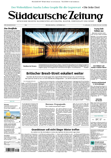 Süddeutsche Zeitung - 09.09.2019