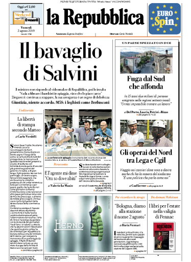 la Repubblica - 02.08.2019