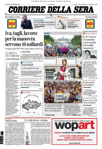 Corriere della Sera - 21.09.2019