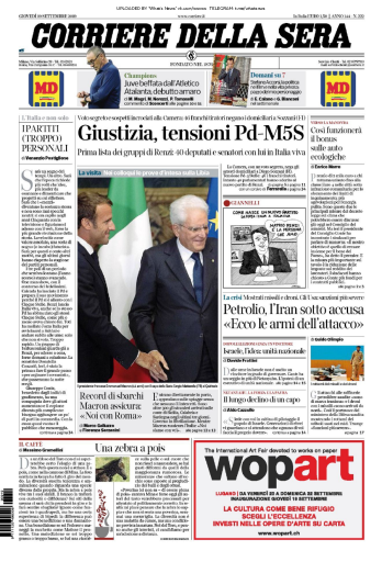 Corriere della Sera - 19.09.2019