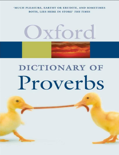 A+Dictionary+of+Proverbs+%28Oxford+Paperback+Reference%29