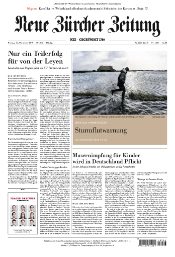 Neue Zürcher Zeitung - 15.11.2019