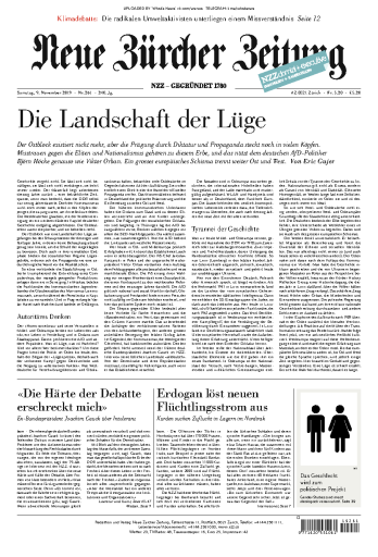 Neue Zürcher Zeitung - 09.11.2019
