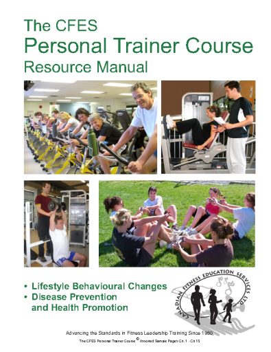 Personal Trainer Course - Canadian Fitness Education Services