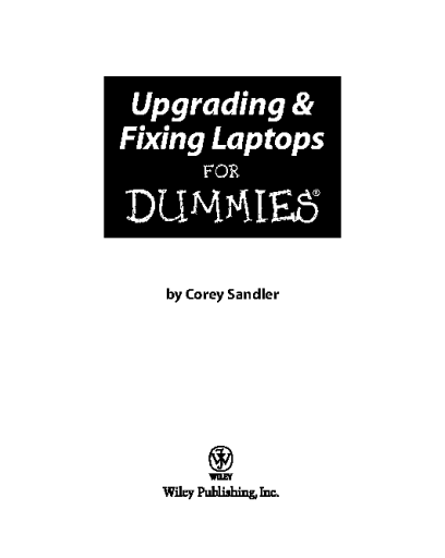 Upgrading+%26+Fixing+Laptops+DUMmIES