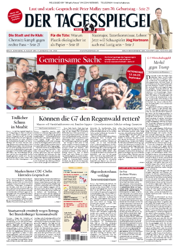 Der+Tagesspiegel+-+24.08.2019