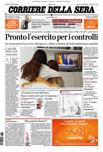 Corriere della Sera - 20.03.2020