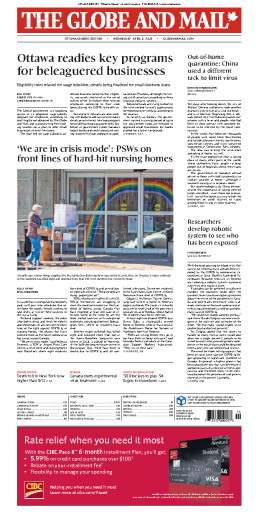 The Globe and Mail - 08.04.2020