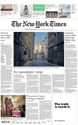 The New York Times 29 Marzo 2020