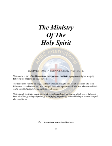 The+Ministry+Of+The+Holy+Spirit+-+A+totally+free+bible