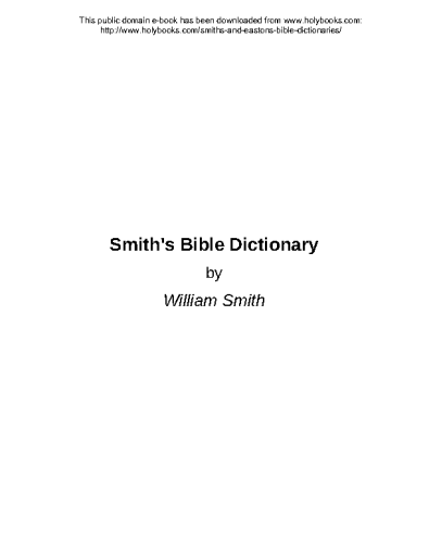 Smith%27s+Bible+Dictionary