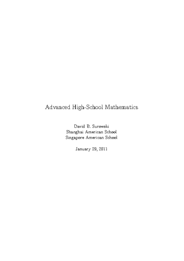 Advanced+High-School+Mathematics