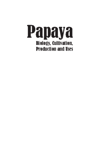 Papaya+Biology%2C+Cultivation%2C+Production+and+Uses