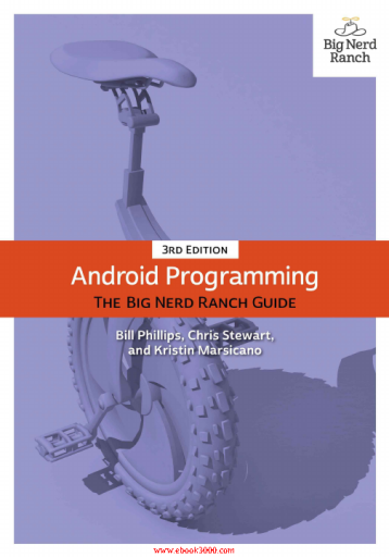 Android Programming The Big Nerd Ranch Guide, 3rd Edition