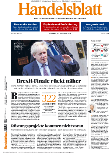 Handelsblatt - 21.10.2019