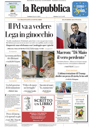 La Repubblica - 22.08.2019