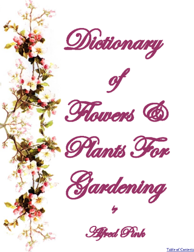 Dictionary+of+Flowers+And+Plants+For+Gardening