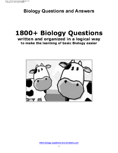 Biology+Questions+and+Answers