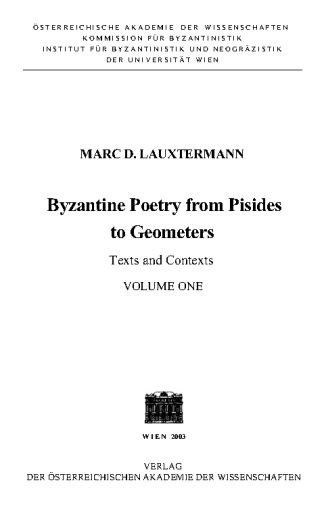 Byzantine+Poetry+from+Pisites+to+Geometers