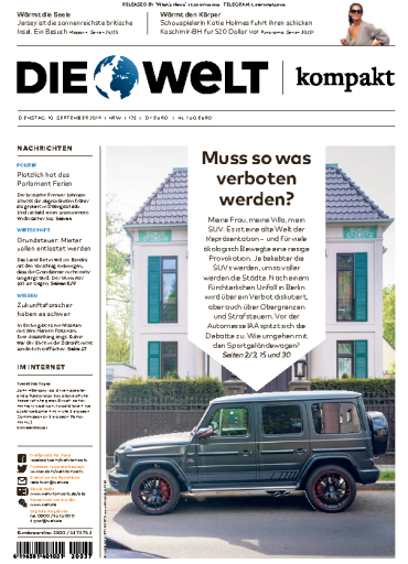 Die+Welt+Kompakt+-+10.09.2019