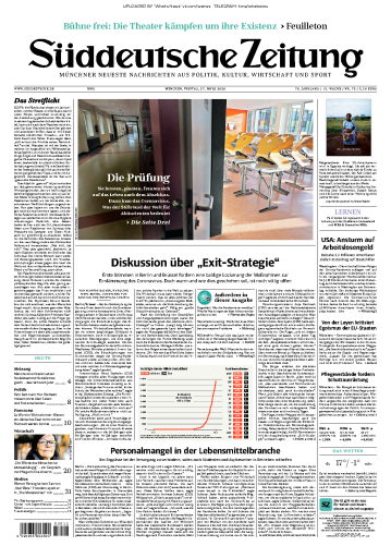 Süddeutsche Zeitung - 27.03.2020