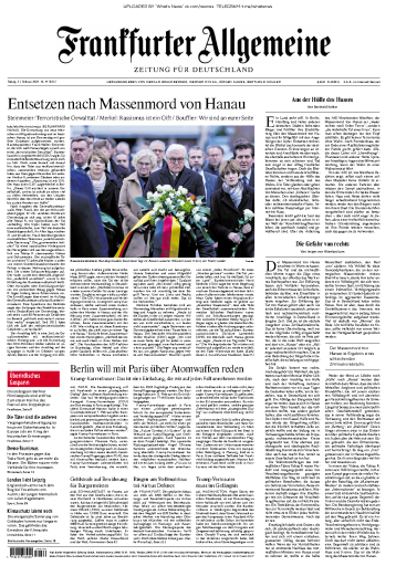 Frankfurter Allgemeine Zeitung - 21.02.2020