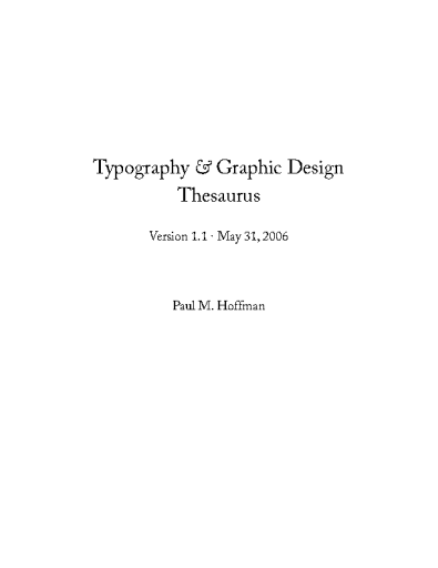 Typography+Graphic+Design+Thesaurus
