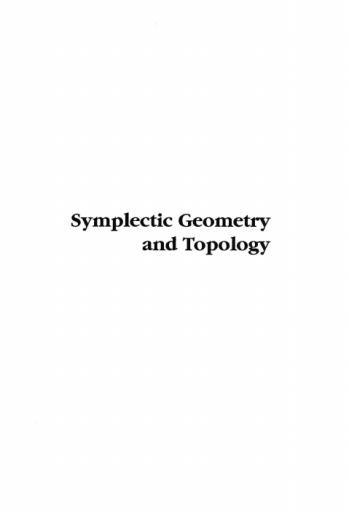 1549055384-Symplectic_Geometry_and_Topology__Eliashberg_