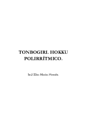 Tonbogiri+%28Hokku+Polirritmico%29