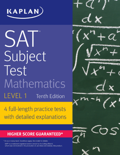 SAT+Subject+Test+Mathematics+Level+1