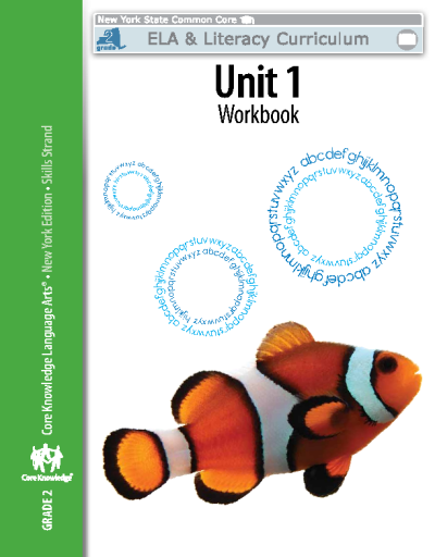 Grade 2 Unit 1 - Workbook