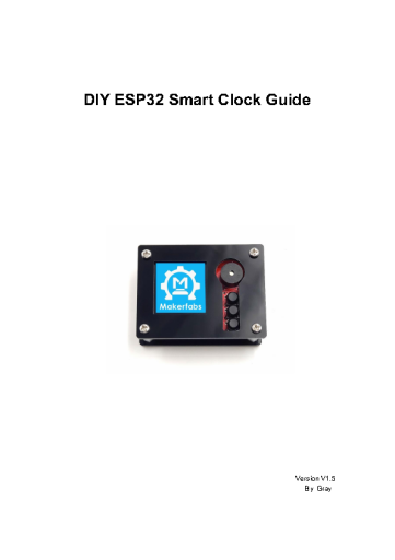 DIY ESP32 SmartClock with Weather Forecasting - Guide 