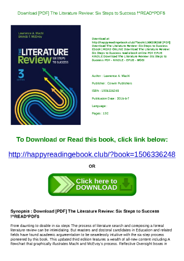the literature review six steps to success third edition