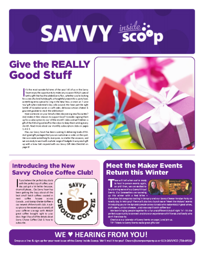 Savvy Inside Scoop November 2021